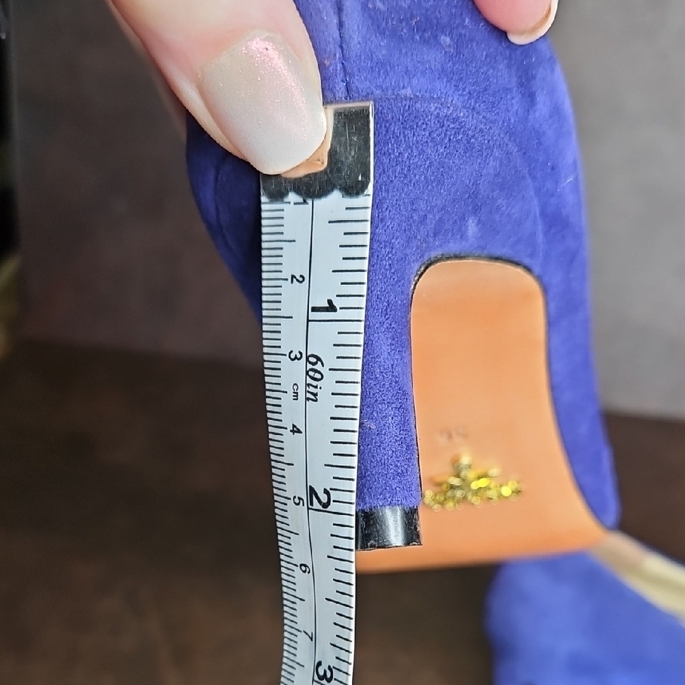 Prada Blue Suede Kitten Heels - Picture 12 of 12